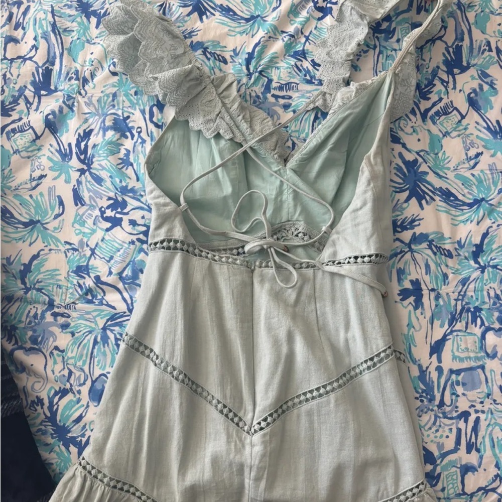 Light Blue Ruffled Dress - Picture 2 of 2